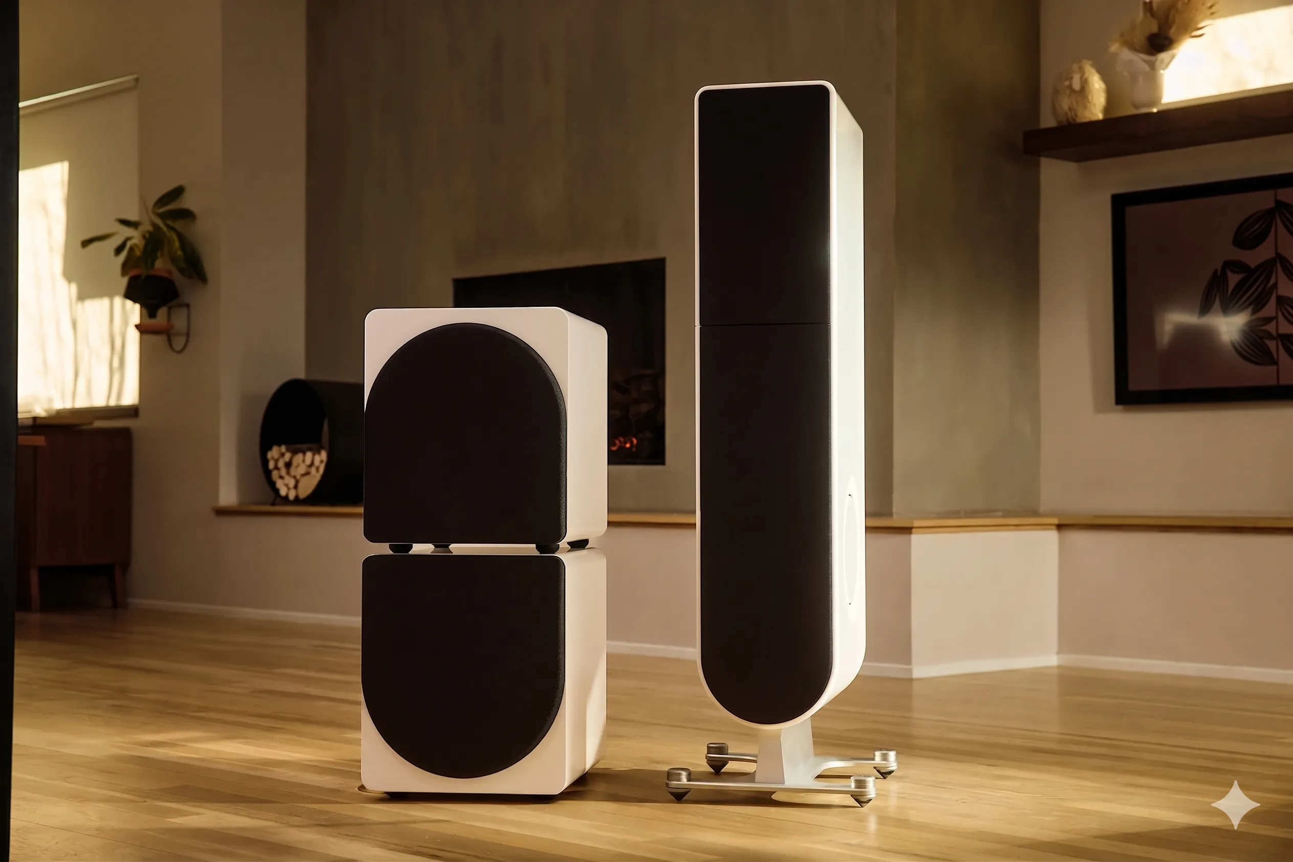 PS Audio Foundry F12 subwoofers in stereo opstelling