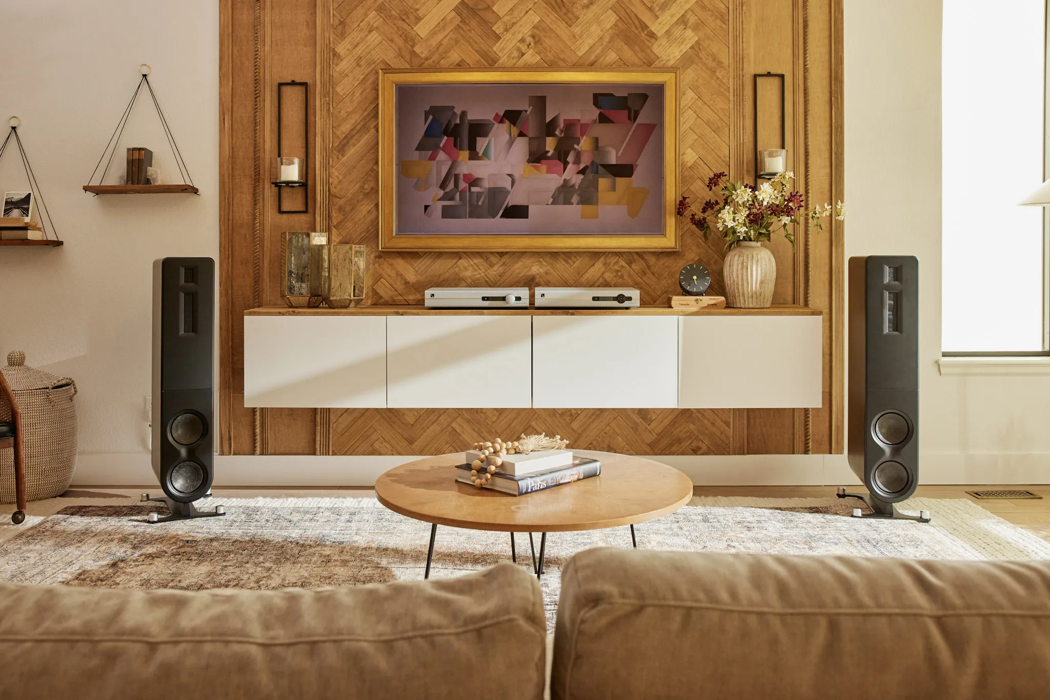 PS Audio Aspen FR10 high-end luidsprekers in een audiofiele luisterruimte